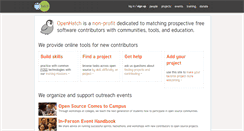 Desktop Screenshot of openhatch.org